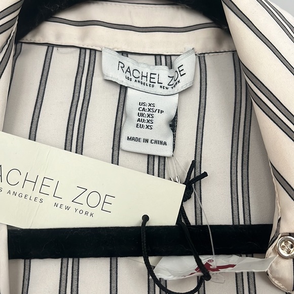 Silky Button Up Dress Shirt with Gold Buttons - Picture 2 of 5